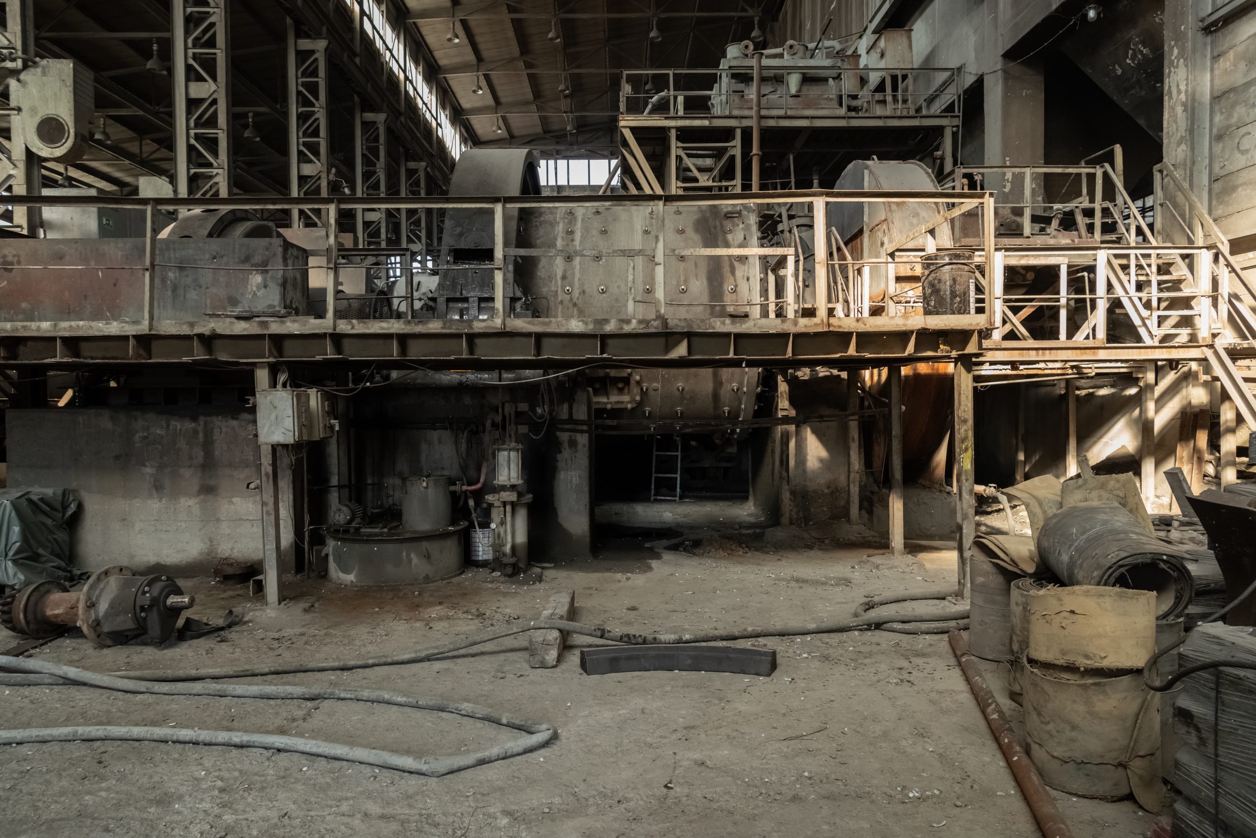 Makineri nxjerrjeje në vendin e përpunimit të xehes në objektet e Trepçës në Leposaviq.